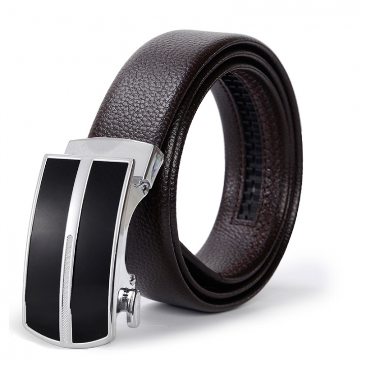 Men Jaguar Pattern Belt Business Automatic Buckle Leisure Simple Youth Belt