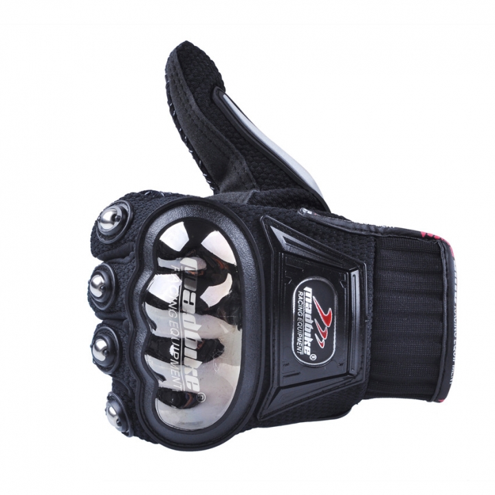 Motorcycle Stainless Steel Alloy Shell Off-road Racing Drop Gloves Riders All Means Gloves