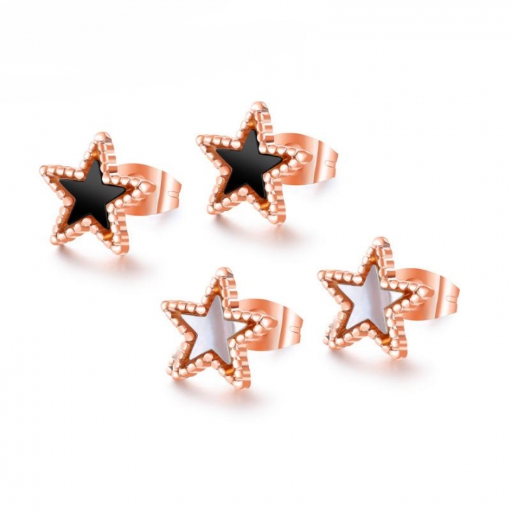Western Style Simple Wild Personality Trend Earrings Temperament Pentagram Lottery Earring