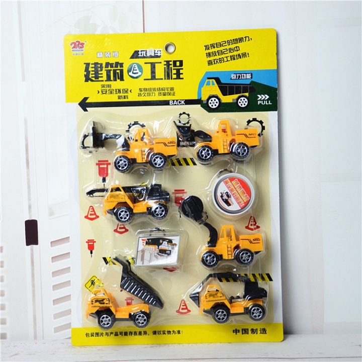 Child Puzzle Toy Engineering Vehicle Set 6 Packs Engineering Vehicle Model toy