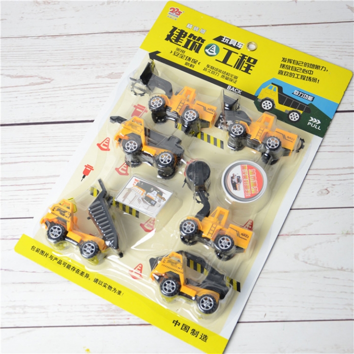 Child Puzzle Toy Engineering Vehicle Set 6 Packs Engineering Vehicle Model toy