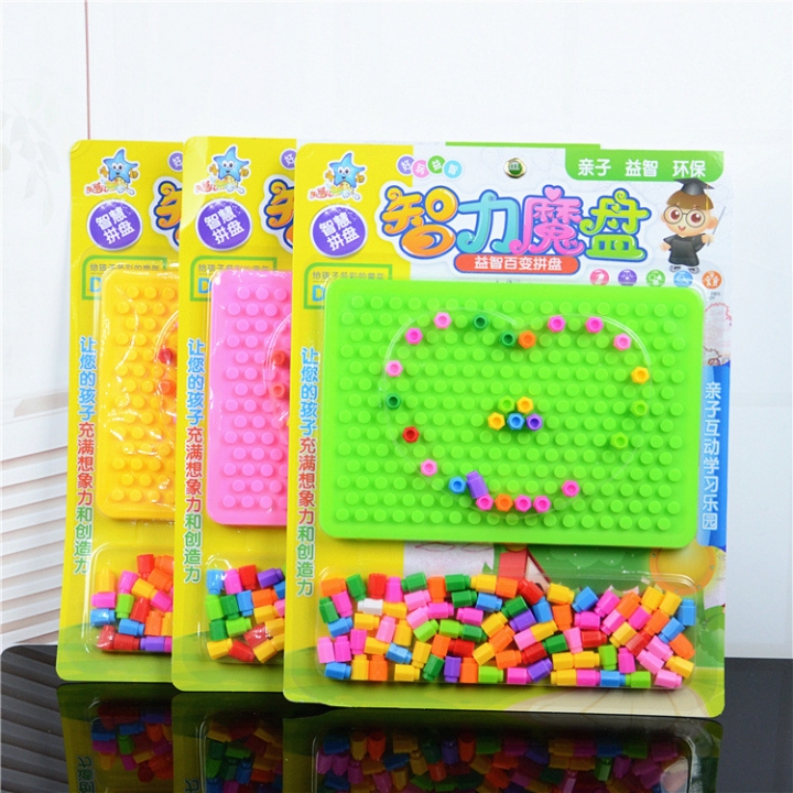Wisdom Fight Board Toy Mushroom Nail Jigsaw Child Puzzle Toy