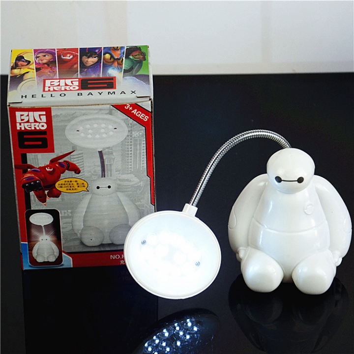 Creativity Cartoon White Table Lamp Double Gear Led Charging Student Learn Table Lamp