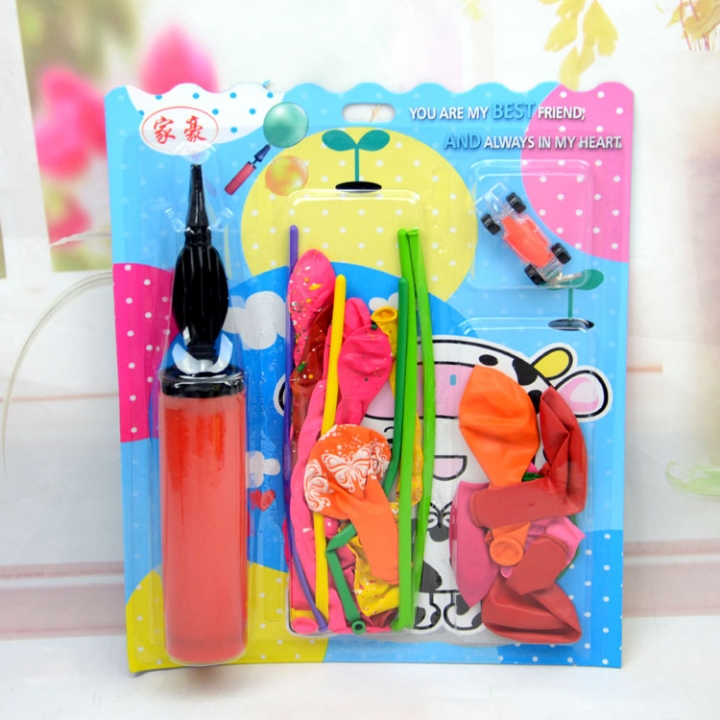 Child Favorite Festival Gift Balloon Set toy With Pump Balloon Child Gift
