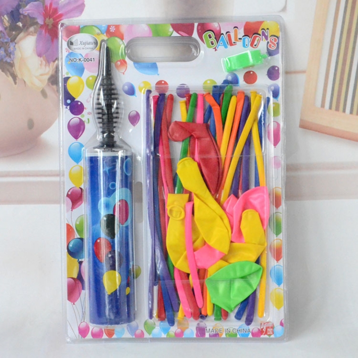 Child Favorite Festival Gift Balloon Set toy With Pump Balloon Child Gift