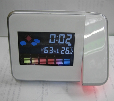 Led the Weather Forecast Clock Lazy Electronic Clock Perpetual Calendar Projection Alarm Clock