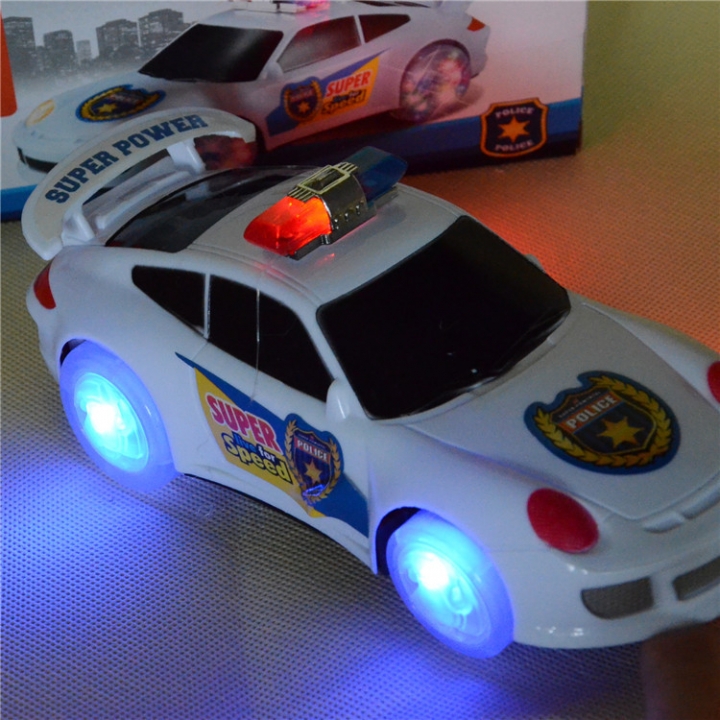 Electric Universal Child Puzzle Toy Police Car light Music Car Model Child Toy
