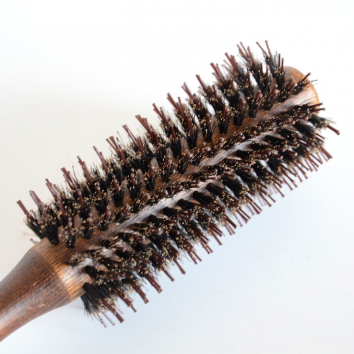 Hairdressing Comb Comb Wooden Rolling Comb Pig Hair Curls Comb