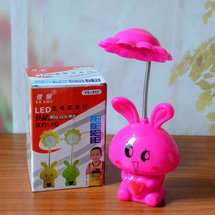 Cartoon Rabbit Table Lamp Household Bedside LED lights Student Read Learn Table Lamp