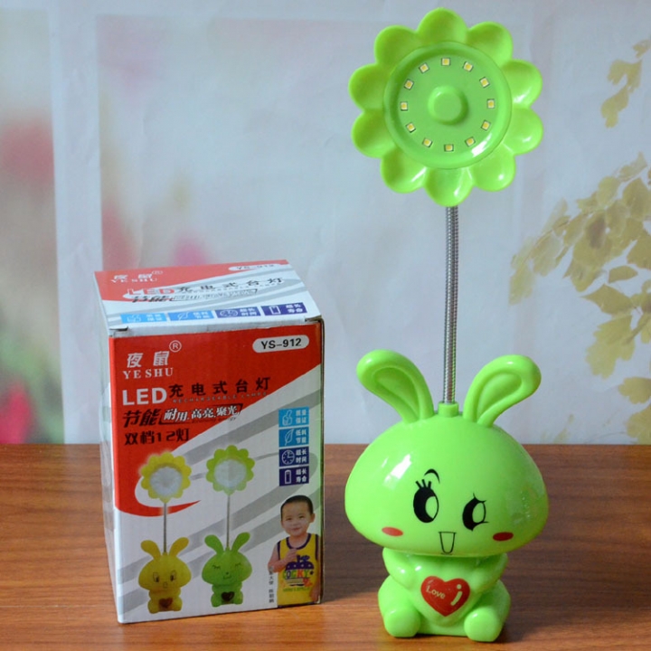 Cartoon Rabbit Table Lamp Household Bedside LED lights Student Read Learn Table Lamp