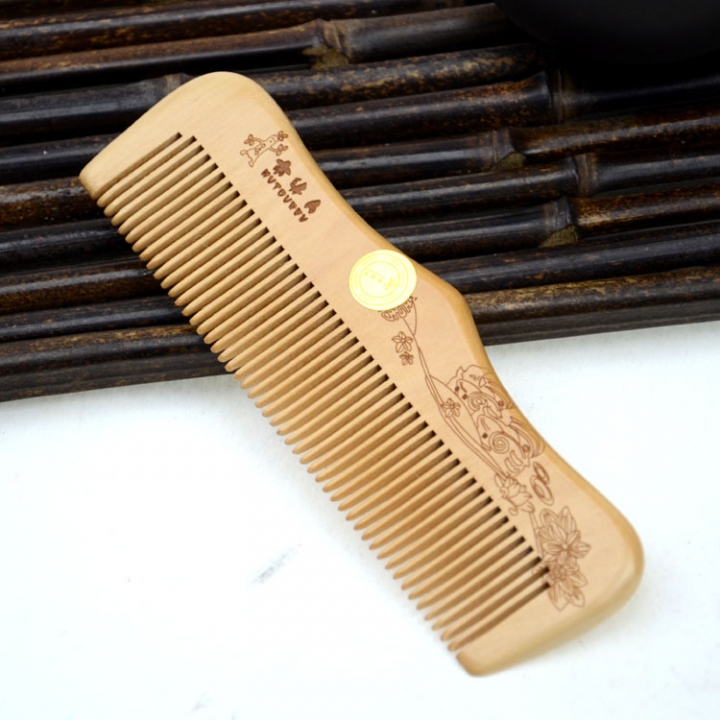 Technology Wooden Comb Health Care Hair Care Peach Wood Comb Wooden Handle Fragrant Wood Comb