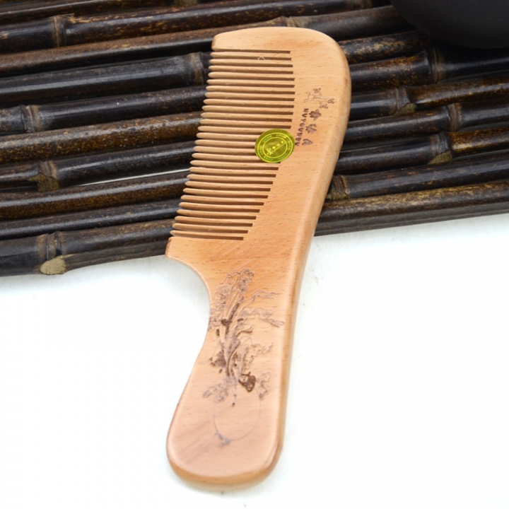 Technology Wooden Comb Health Care Hair Care Peach Wood Comb Wooden Handle Fragrant Wood Comb
