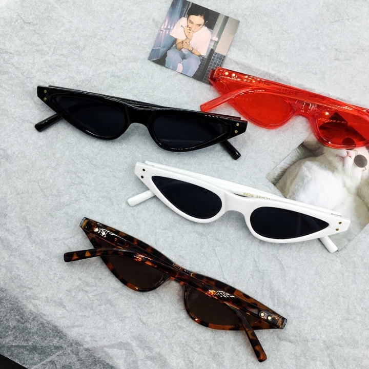 Western Style Cat's Eye Sunglasses Small Box Fashion Drop of Water Vintage Sunglasses