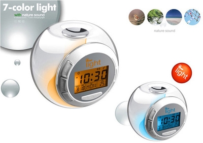 Creativity LCD Colorful Discoloration Alarm Clock Sound Electronic Perpetual Calendar Digital Clock