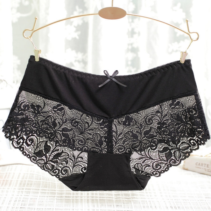 Ms Bamboo Fiber No Trace Women's Underwear Sexy Lace Underwear
