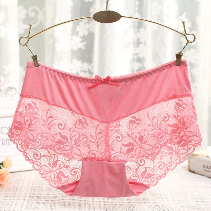 Ms Bamboo Fiber No Trace Women's Underwear Sexy Lace Underwear