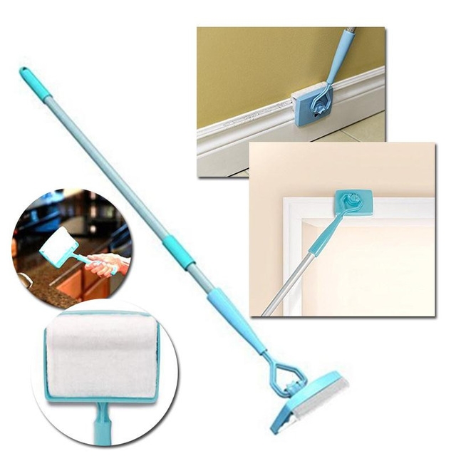 Hot Sale Baseboard Buddy House Cleaning Mop Simply Walk &amp;Glide Extendable Microfiber Dust