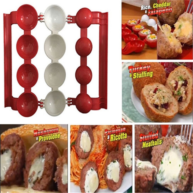 Useful Mighty Meatball Newbie Meatballs Fish Food Pellets Maker Kitchen CookTool