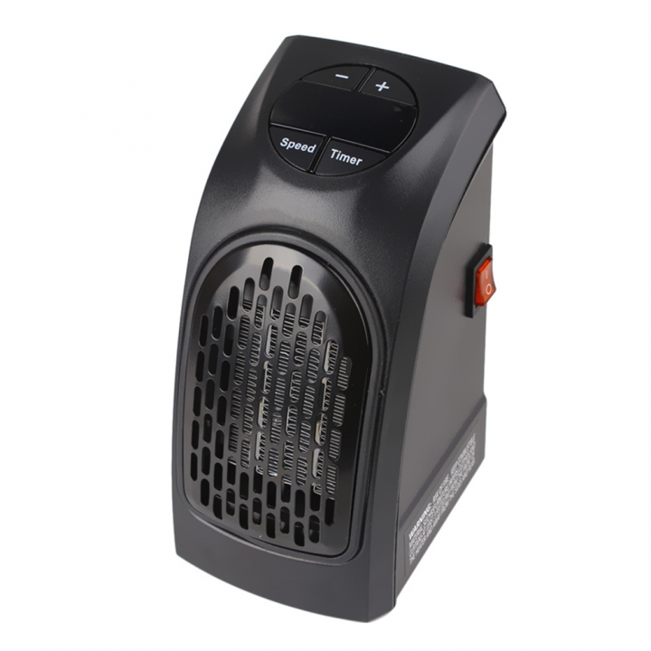 Handy Heater Wall Outlet Air Heater For Home Electric Fan  Timer Speed Adjustable Winter Warm