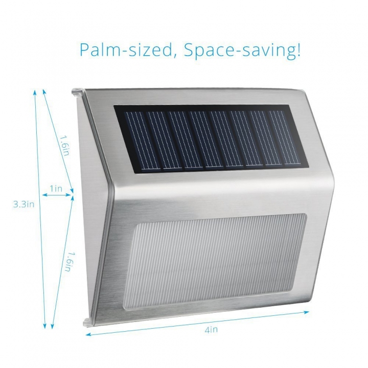 Solar Energy Garden Lights Outdoor Stainless Steel led Solar Energy Stair light Street light