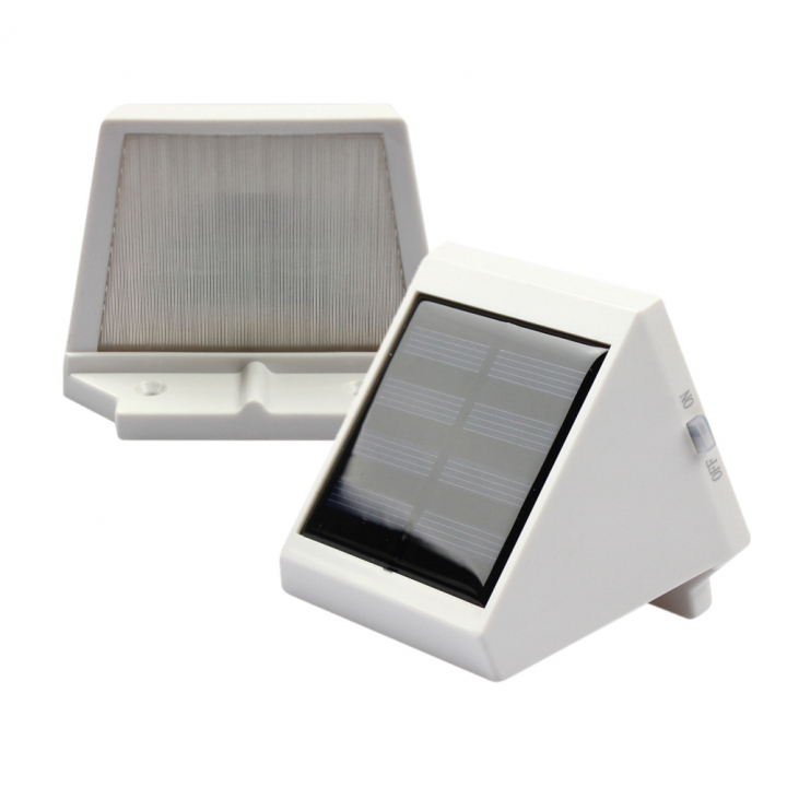 Outdoor Waterproof Solar Energy Fence lights Villa Fence Solar Energy wall Lamp 4LED Triangle Light
