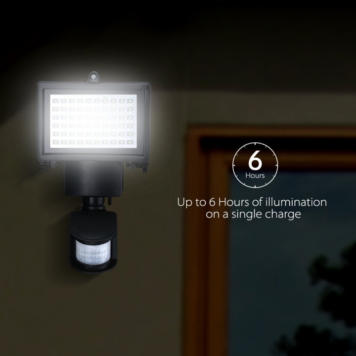 Household Solar light infrared Human Sensing Patio Aisle lights 60LED Patch Spotlights