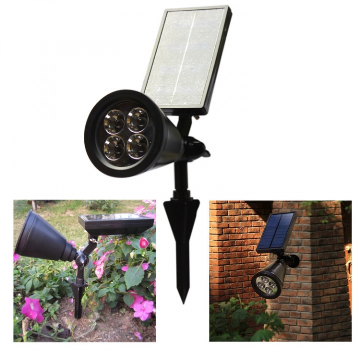 Outdoor Lawn lights Household Solar Energy Spotlight Insertion Garden Wall Garden Lights