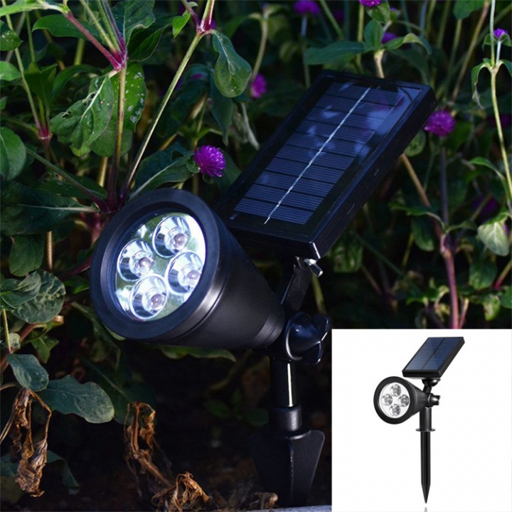 Outdoor Lawn lights Household Solar Energy Spotlight Insertion Garden Wall Garden Lights