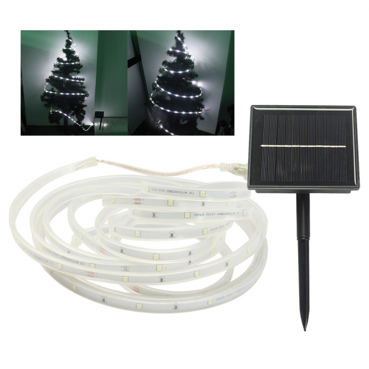 Led Solar Energy Light Bar Casing Waterproof Christmas Tree Garden Decorative lights