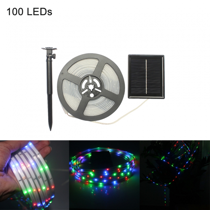 Led Solar Energy Light Bar Casing Waterproof Christmas Tree Garden Decorative lights