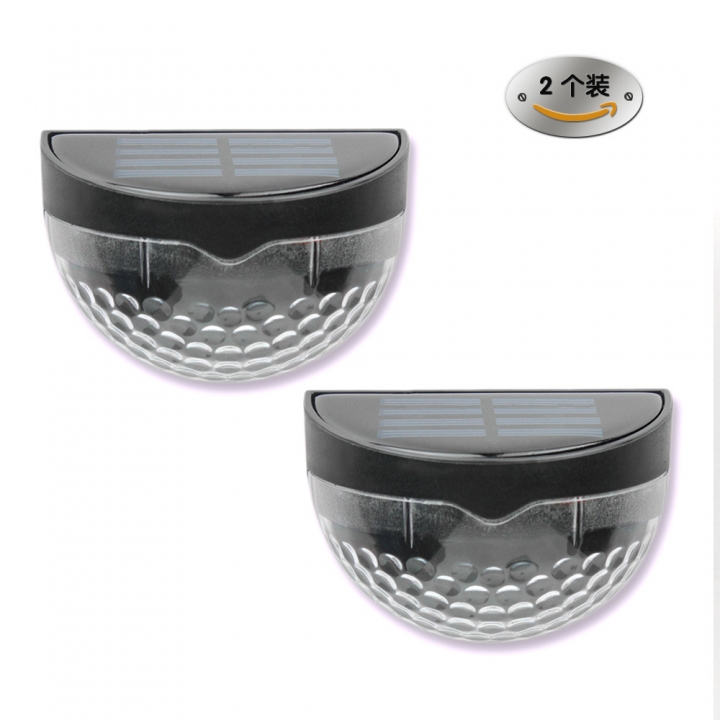 Solar Energy 6LED Wall lamp Outdoor Semicircle Garden Lawn Fence Lights