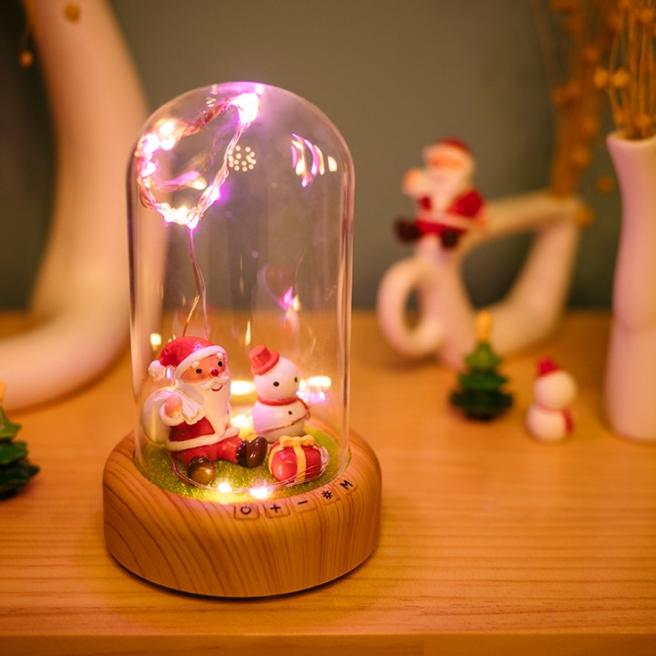 Creativity Wish Streamer Mini Bluetooth Speakers Eternal Flower Night light Birthday Present