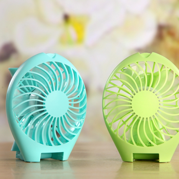Mini Small Fan USB Mermaid Fan Creativity Handheld Charging Turn Leaf Fan