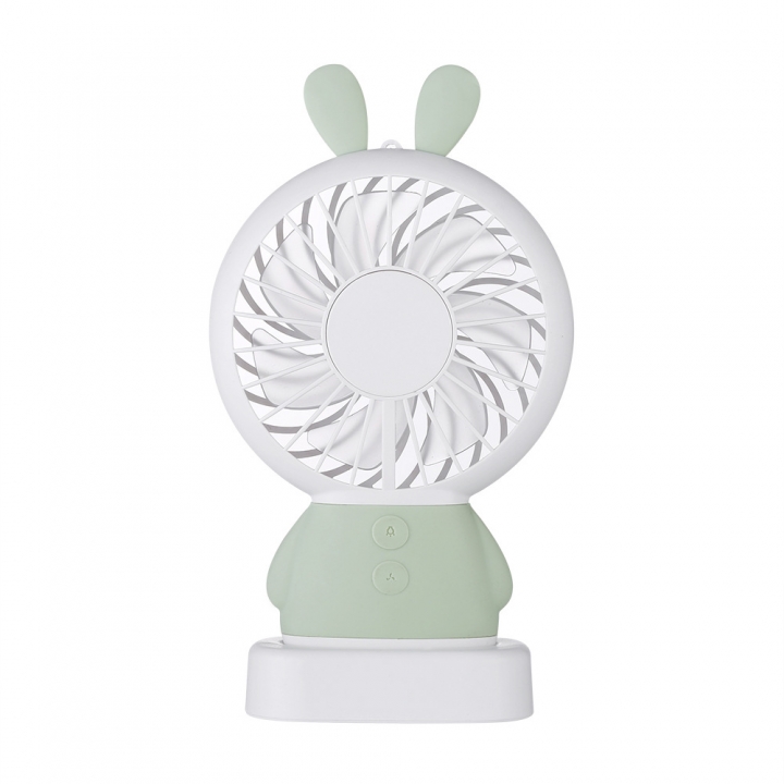 Creativity USB Fan Exquisite Rabbit Damo Bear Night light Mini Handheld Electric fan