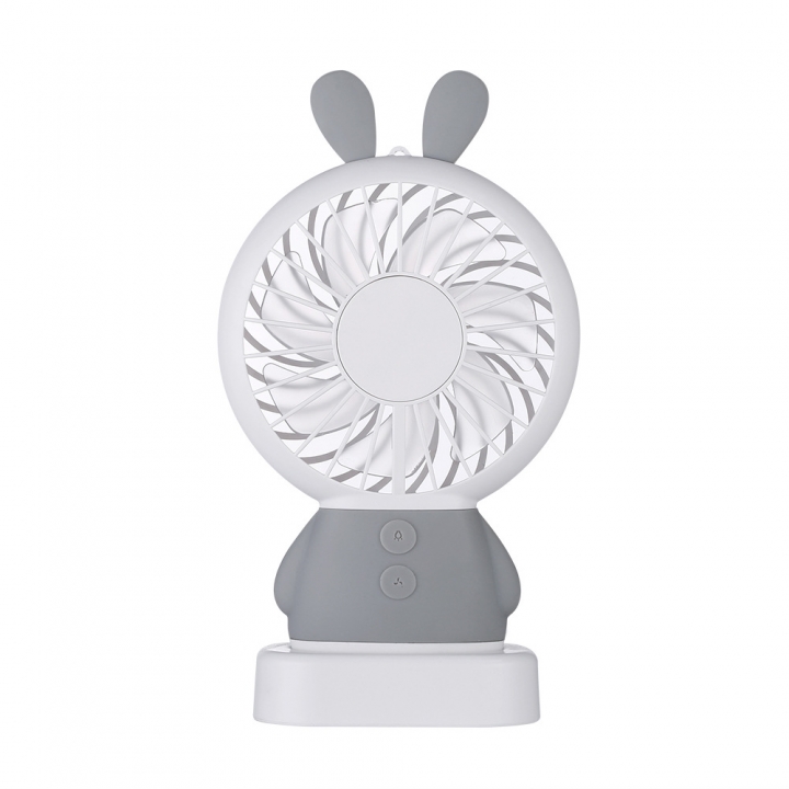 Creativity USB Fan Exquisite Rabbit Damo Bear Night light Mini Handheld Electric fan