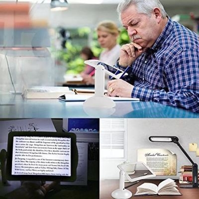 Brighter Viewer LED Magnifier Screen Magnifier With Light In White