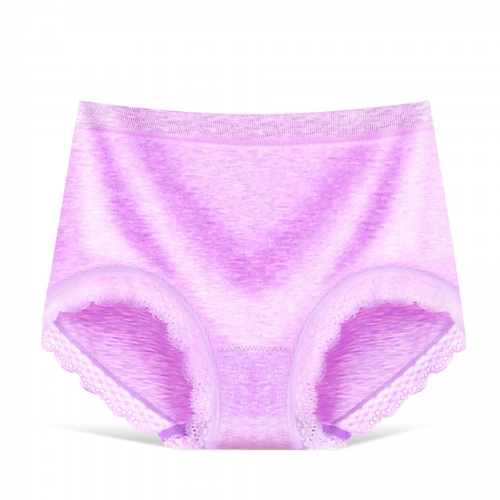 The New Fertilizer Seamless Underwear Colored cotton High Waist Ms Underwear