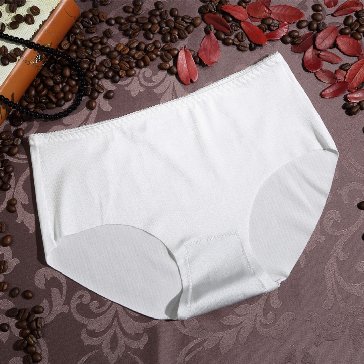 Ms Brushed No Trace Underwear Middle Waist One Piece Women's Sexy Hips Underwear