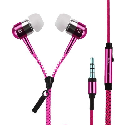Metal Headset Ear Style General Call Mobile Phone Microphone Wire Control Stereo Headset