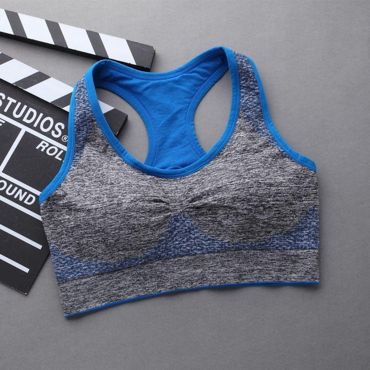 Ms Movement Underwear Fitness Run No Rims Zipper Shockproof Bra Yoga Clothes