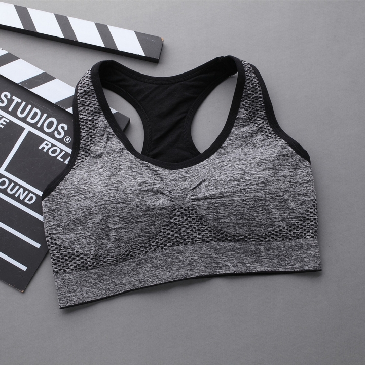 Ms Movement Underwear Fitness Run No Rims Zipper Shockproof Bra Yoga Clothes