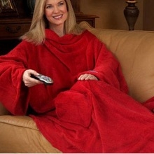 Creative   Coral Carpet Home Sleeping Blanket Lazy Plush Washable Snuggie Blanket With Sleeves