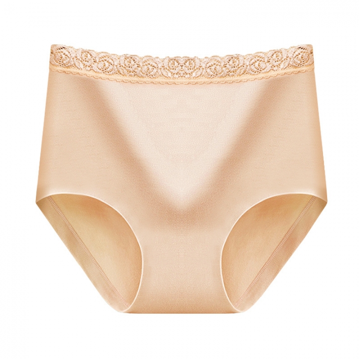 Middle Waist No Trace Fertilizer Cotton Ms Underwear Cotton Jacket Lace Underwear
