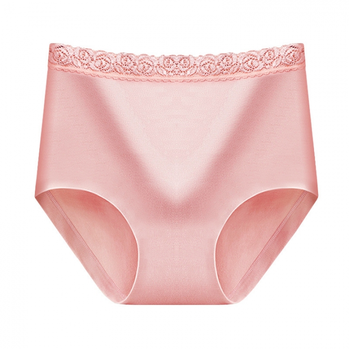 Middle Waist No Trace Fertilizer Cotton Ms Underwear Cotton Jacket Lace Underwear