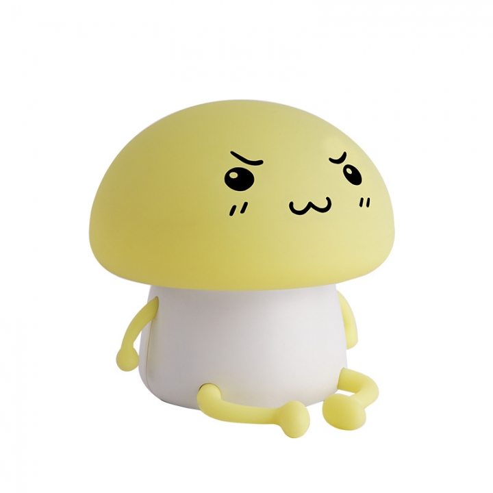 Creativity Bedroom Sleeping Night light USB induction Silica Gel Mushroom Q Atmosphere Led light