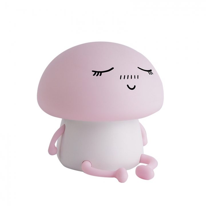 Creativity Bedroom Sleeping Night light USB induction Silica Gel Mushroom Q Atmosphere Led light