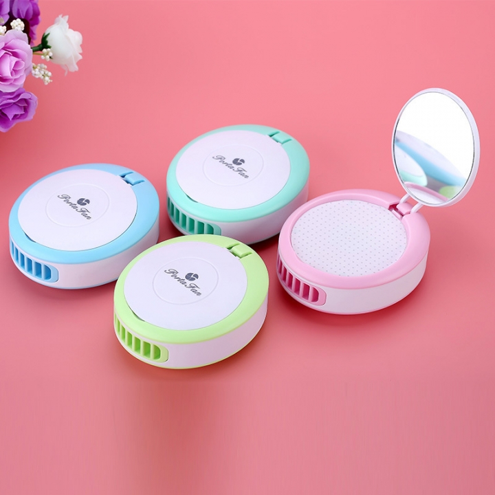 Creativity Eyelashes Hair Dryer Dryer Mini Mirror USB Handheld Air Conditioning Fan