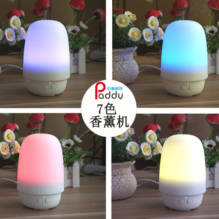 Mushroom Aromatherapy Machine Colorful Luminous Ultrasound led Mini Humidifier