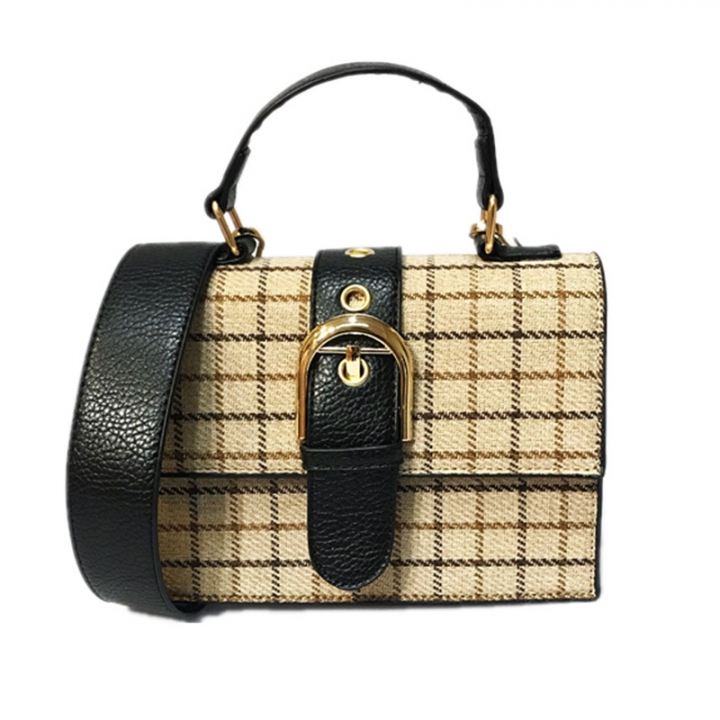 Ms Personality Wild Lattice Package Diagonal Shoulder Bags Vintage Fashion Handbag