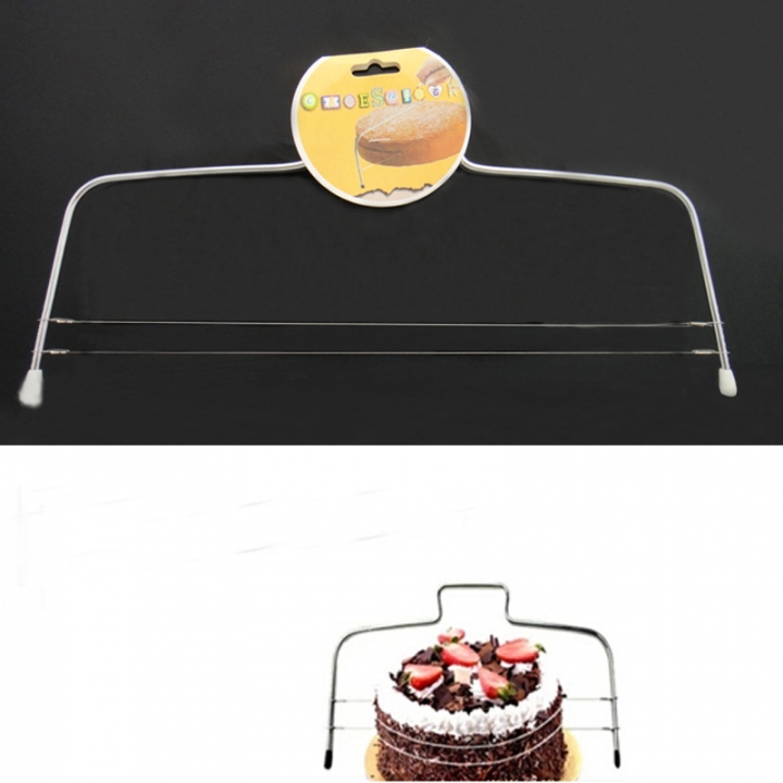 Baking Tool Stainless Steel Double line Cake Layerer Slicer Double Cut
